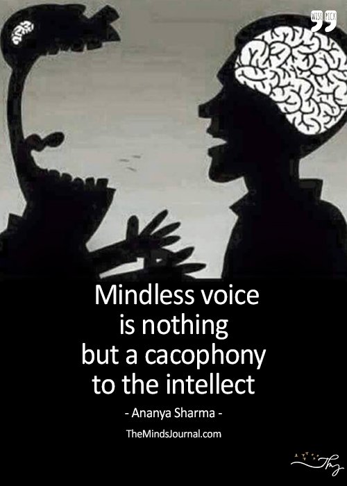 Mindful Silence Is Better Than Mindless Gibberish