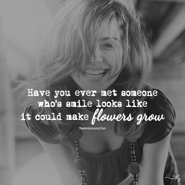 Smile That Make Flower Grow