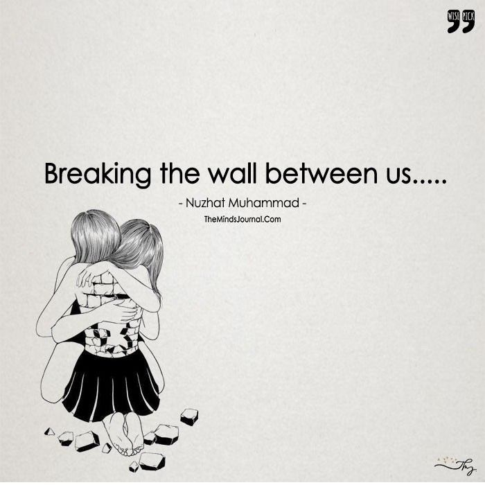 Breaking The Wall With A Healing Hug