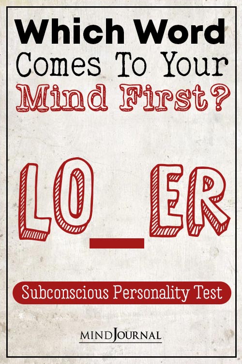 Word See First Reveal Subconscious Personality pin