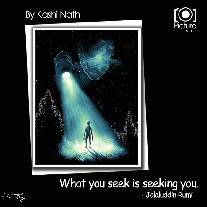 What You Seek Is Seeking You – Rumi