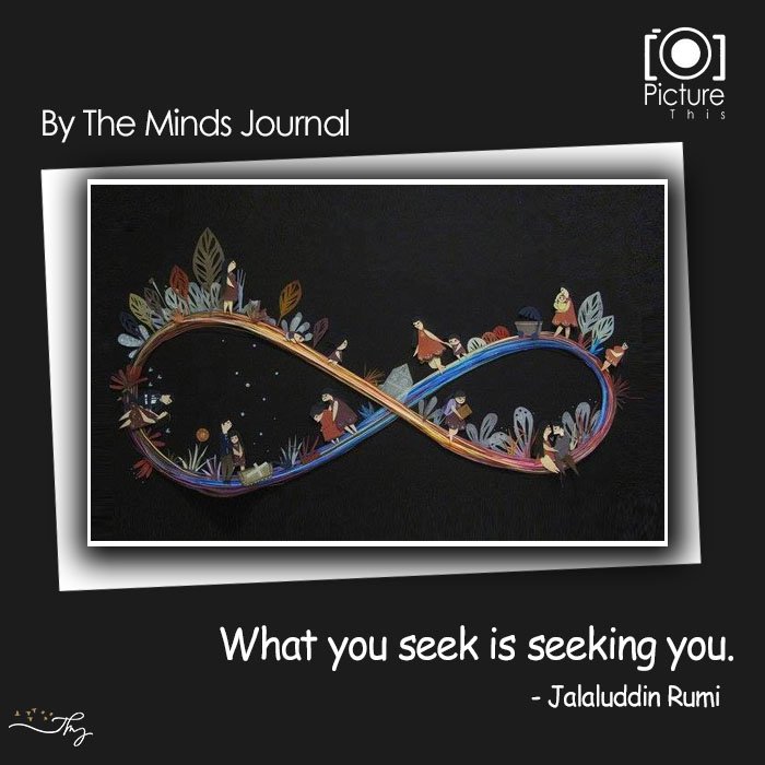What You Seek Is Seeking You - Rumi