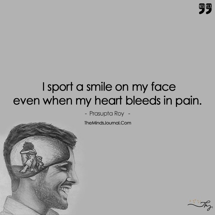 My Pain Is Hidden By A Grin