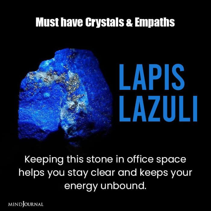 Crystals Stones for Empaths lapis lazuli