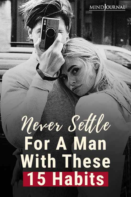 Never Settle For A Man Habits Pin