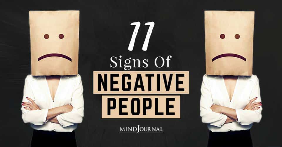 Signs of Negative People