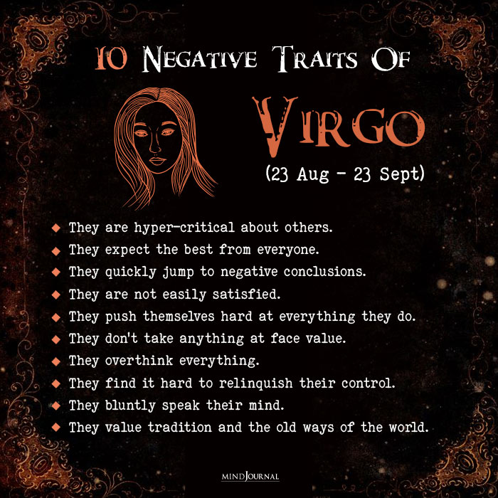 Undeniable Negative Traits Of virgo