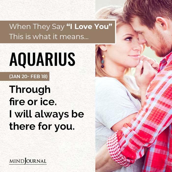Zodiac Sign Means When Say Love You aquarius