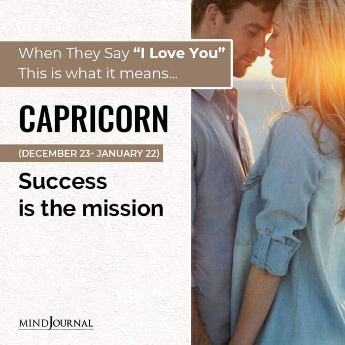 Zodiac Sign Means When Say Love You capricon
