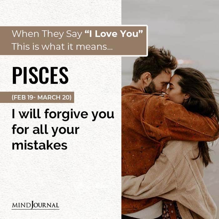 Zodiac Sign Means When Say Love You pisces