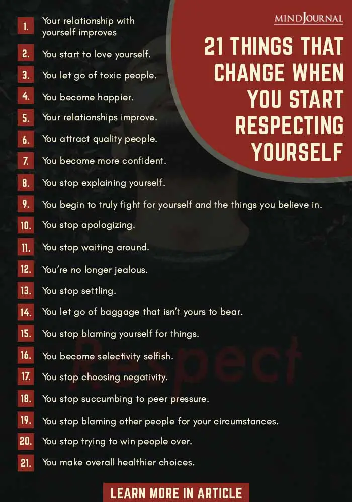 Things Change Start Respecting Yourself Infographic