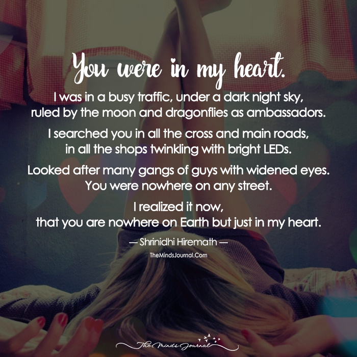You Were In My Heart.