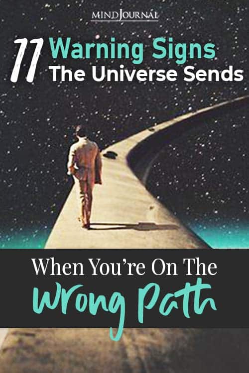 Signs Universe Sends Wrong Path pin