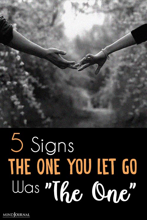 Signs the One You Let Go pin
