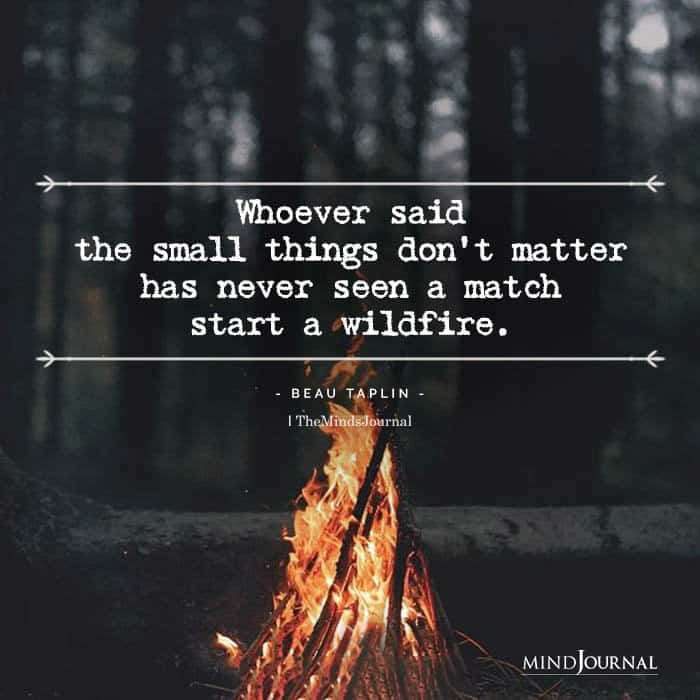 starting small is the key to success