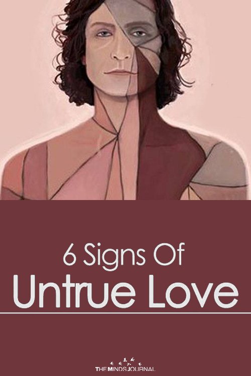 Signs of untrue love and red flags of an unhealthy relationship. 