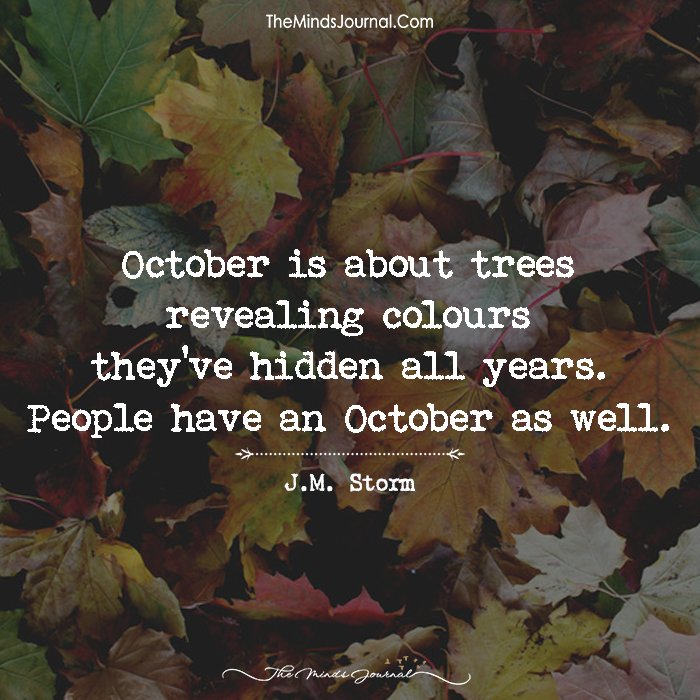 October Reveals Colour and So Do You