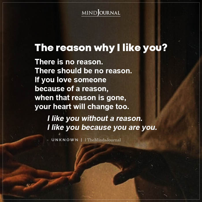 The Reason Why I Like You