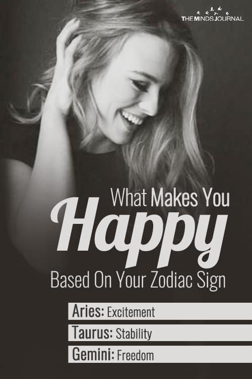 What Makes You Happy Based On Your Zodiac Sign