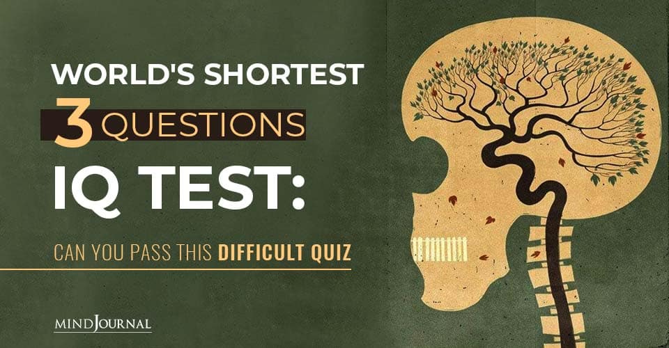 Worlds Shortest Questions IQ Test