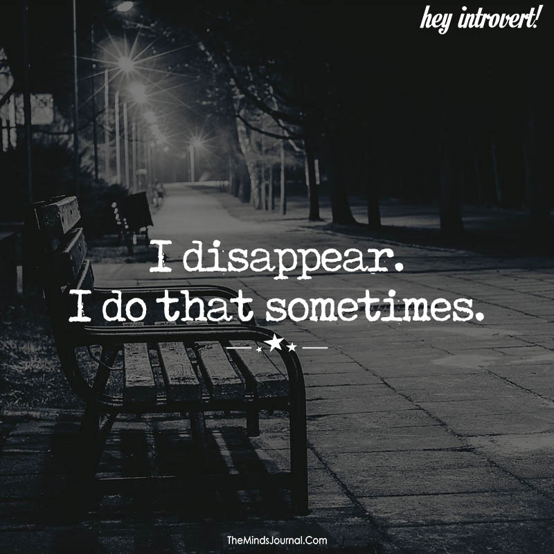 I Disappear