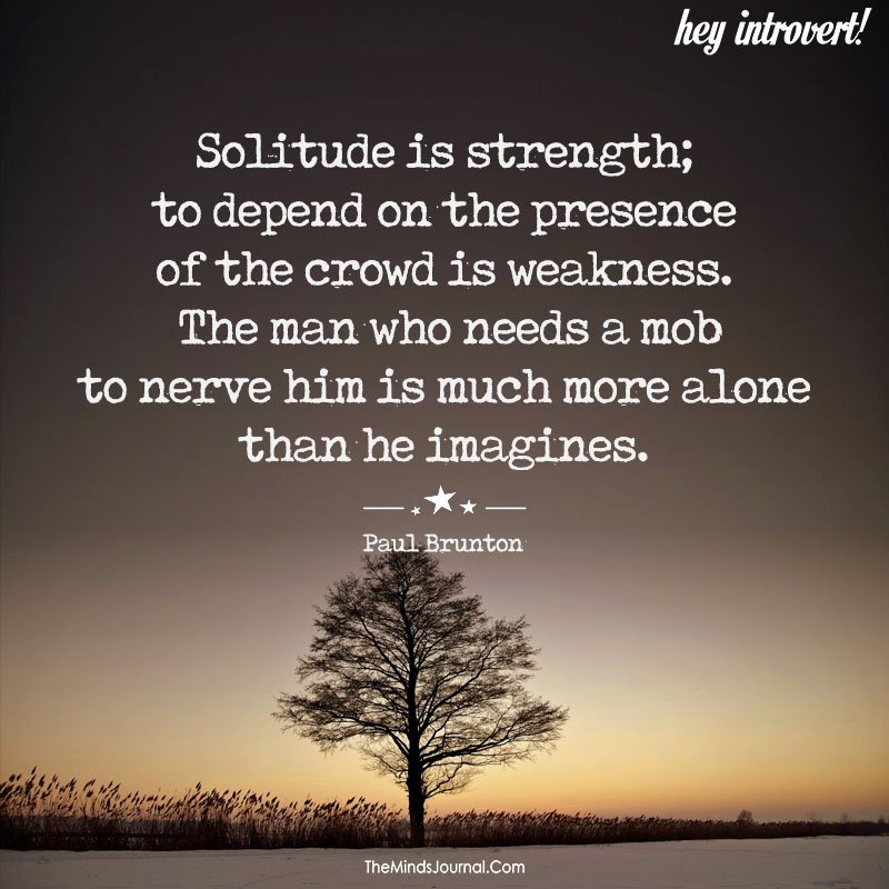 Solitude is Strength