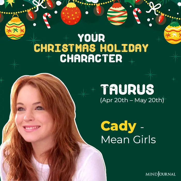 Christmas Holiday Character Zodiac Sign Taurus