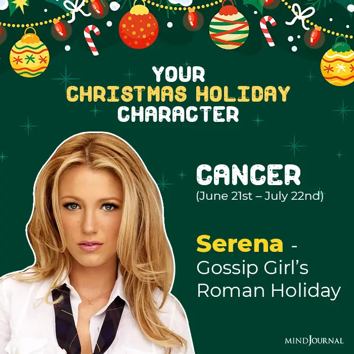 Christmas Holiday Character Zodiac Sign cancer