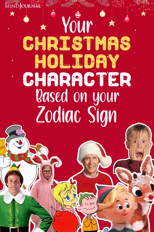 Christmas Holiday Character Zodiac Sign pin