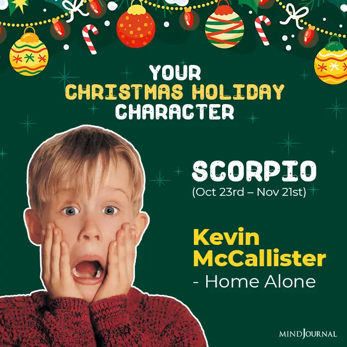 Christmas Holiday Character Zodiac Sign scorpio