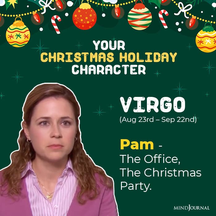 Christmas Holiday Character Zodiac Sign virgo