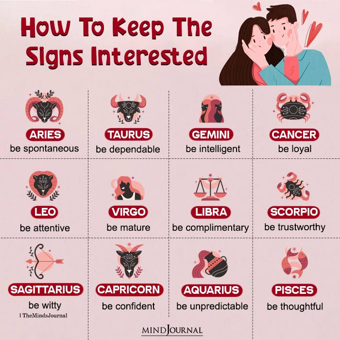 How To Keep The Zodiac Signs Interested