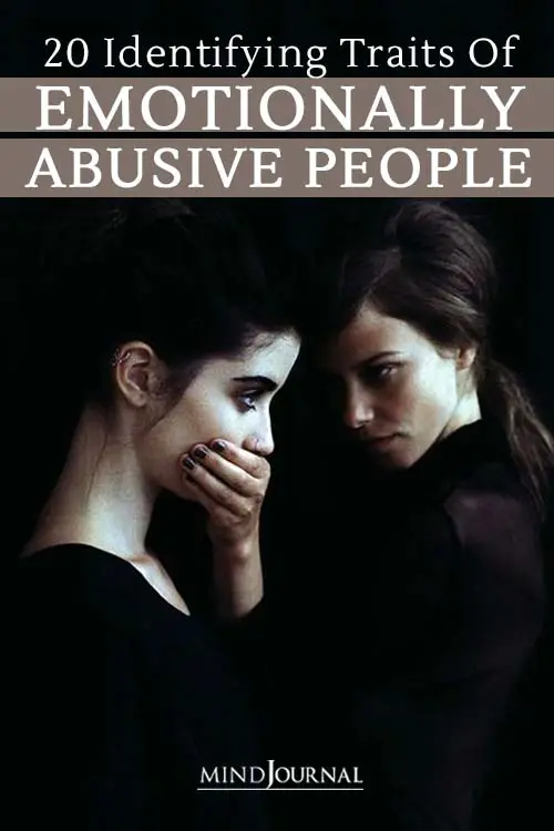 Identifying Traits Emotionally Abusive People Pin