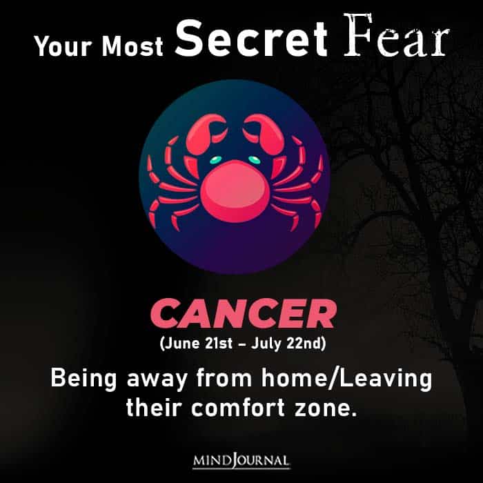 Most Secret Fear Zodiac Sign cancer