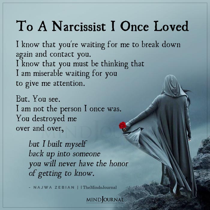 To A Narcissist I Once Loved