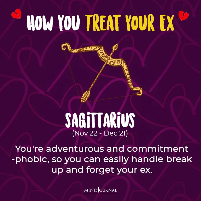 Treat Your Ex sagittarius