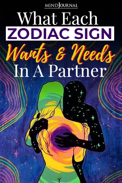 Zodiac Sign Wants Needs Partner pin