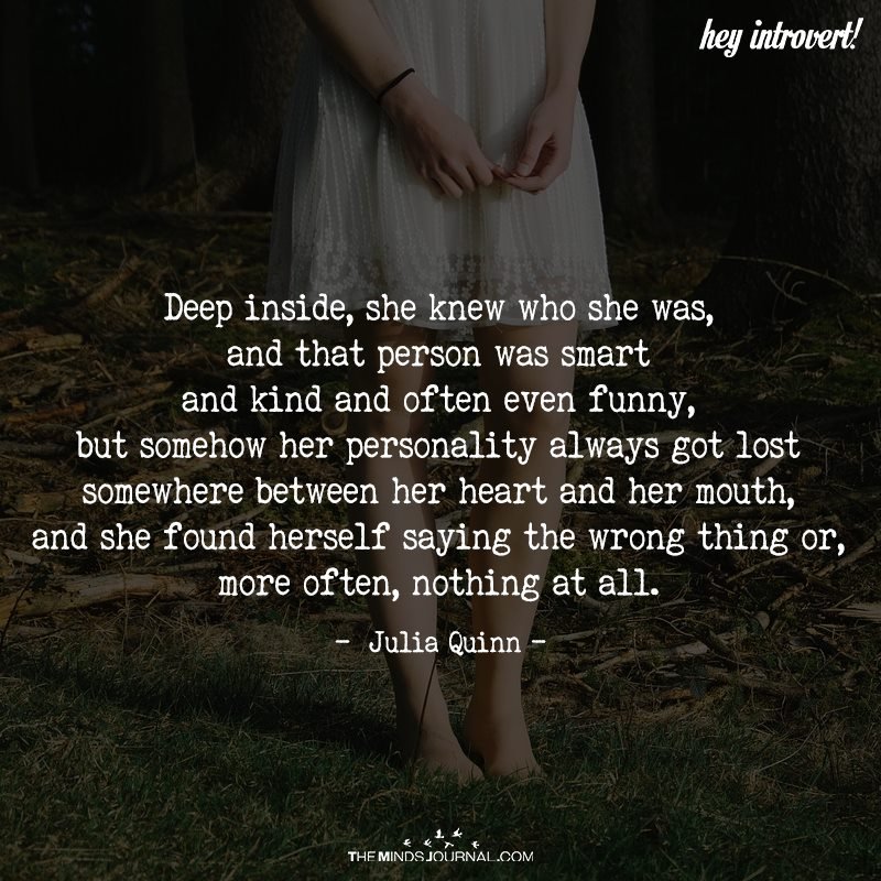 Deep Inside, She Knew Who She was