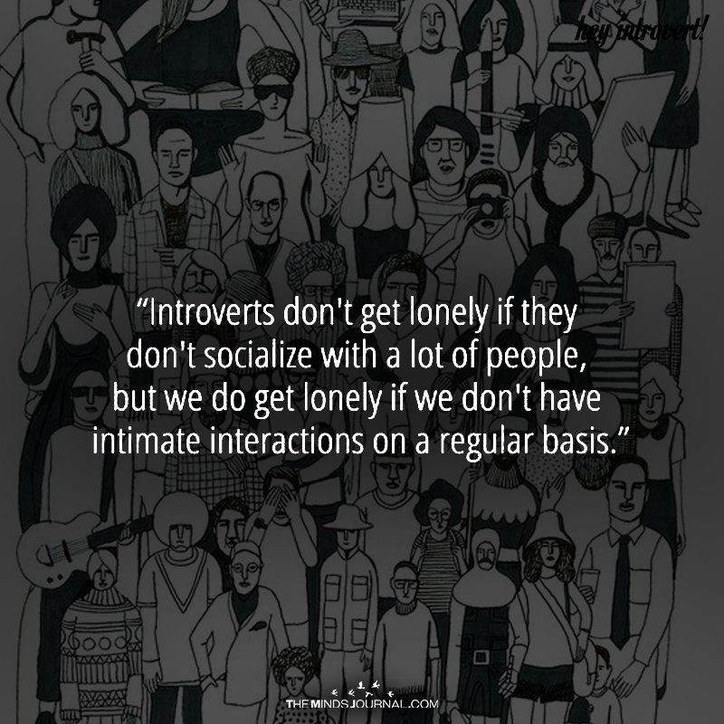 Introverts Don't get Lonely