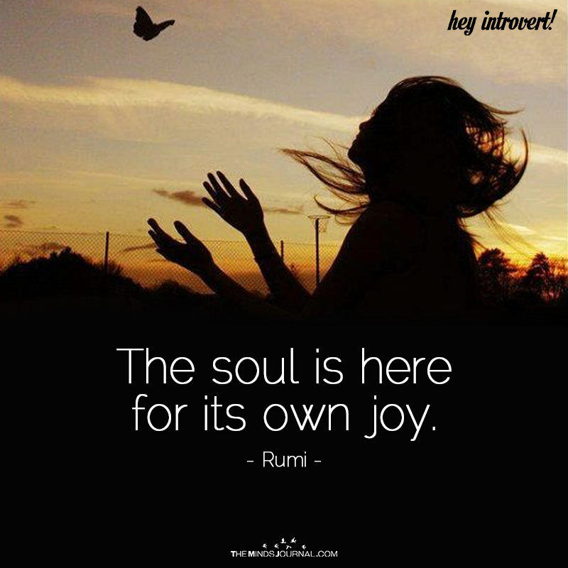 The Soul Is Here For Its Own Joy