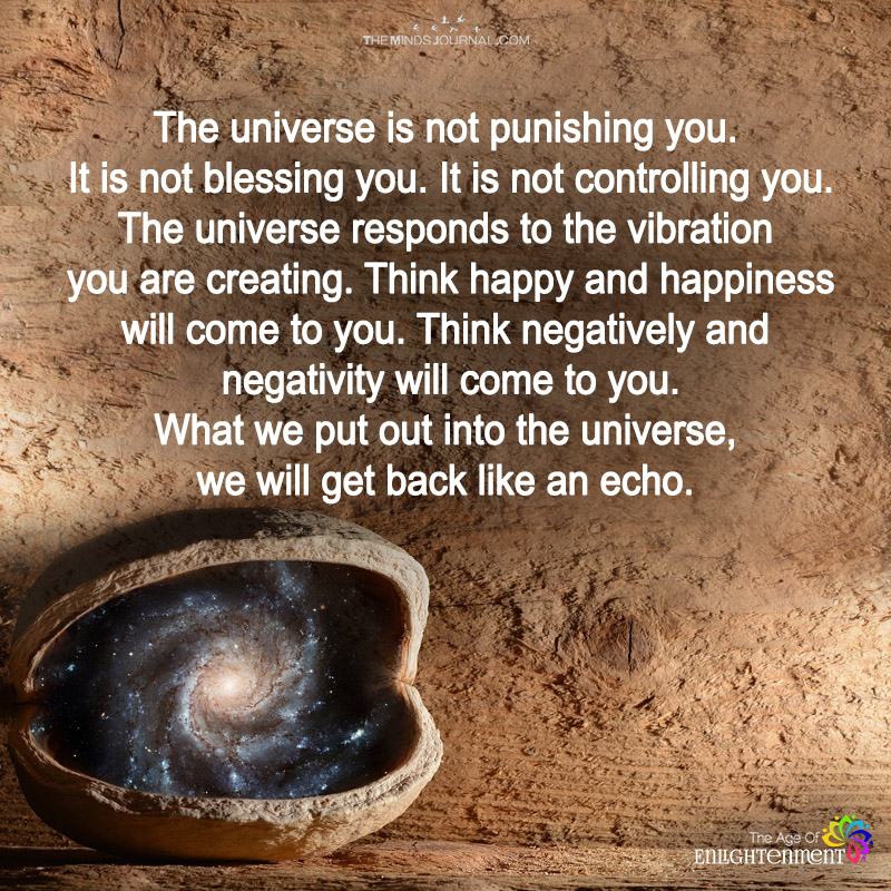 The Universe Is Not Punishing You