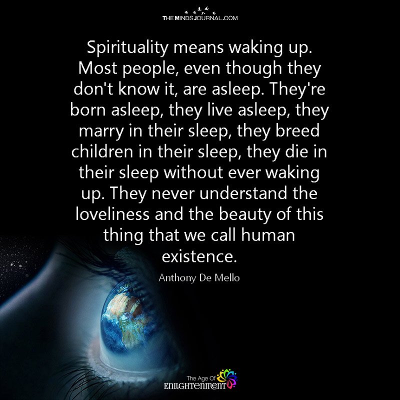 Spirituality Means Waking Up
