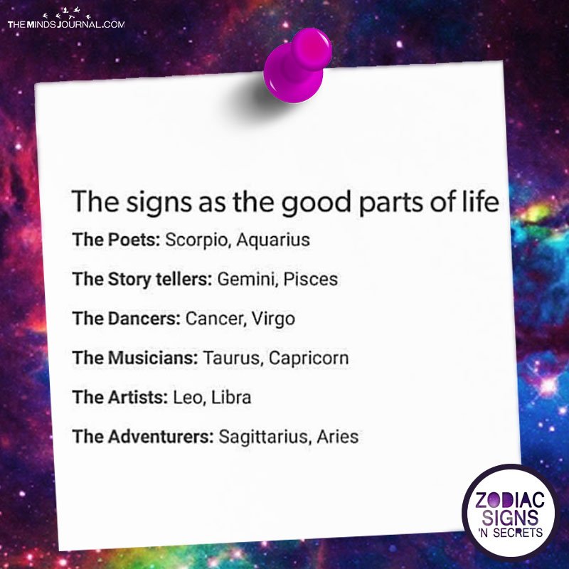 The Signs As The Good parts Of Life