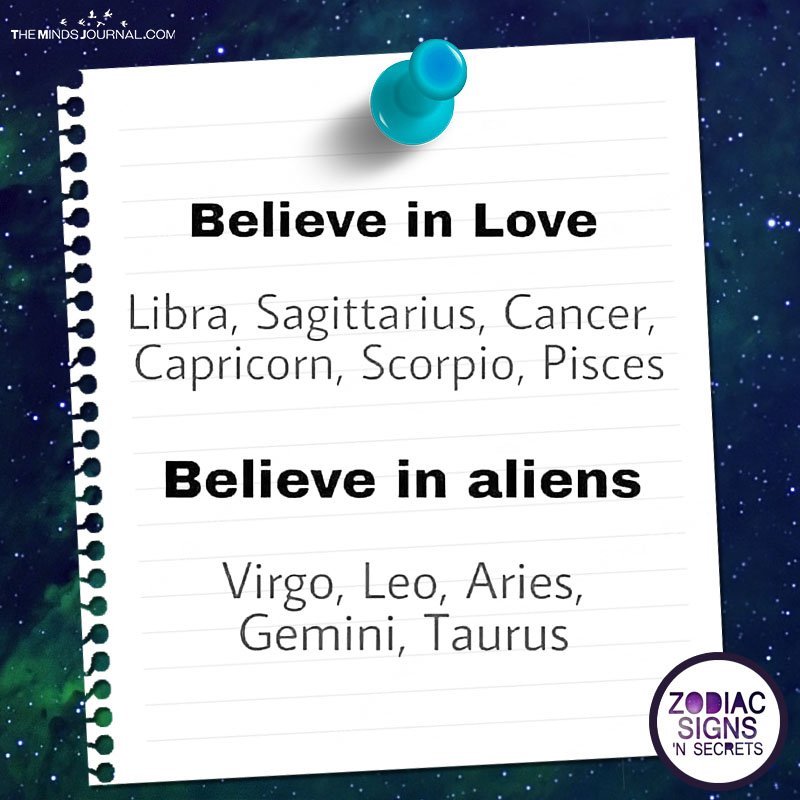 Believe In Love Or In Aliens