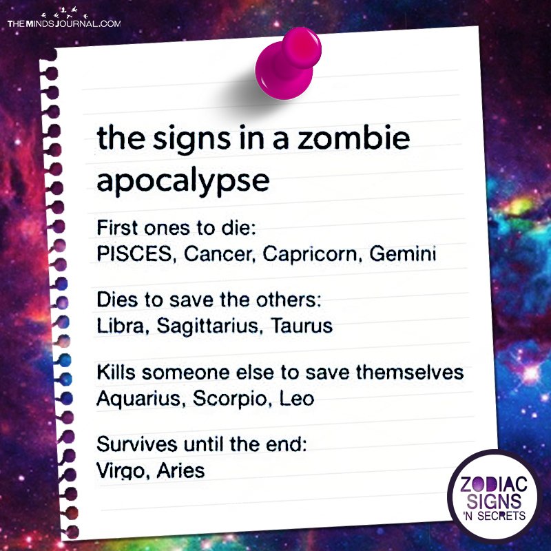 The Signs In A Zombie Apocalypse