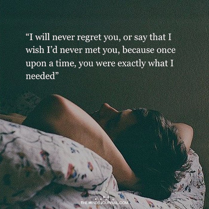 I Will Never Regret You