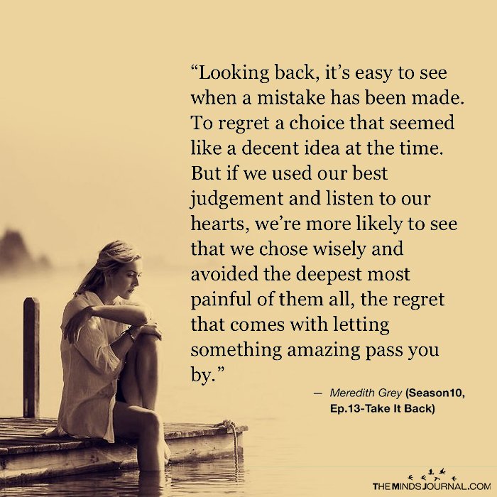 Looking Back, It's Easy to See When A Mistake Has Been Made