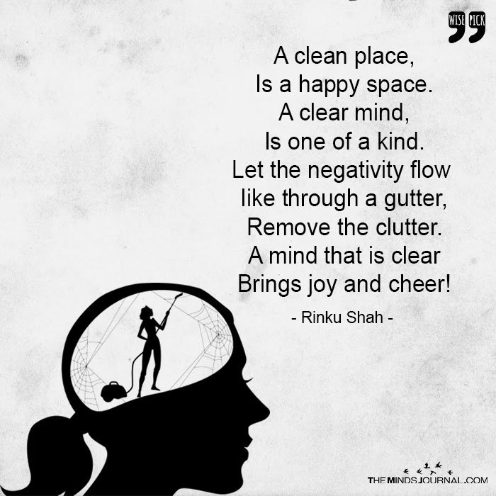 Spring clean your mind from the past that is left behind