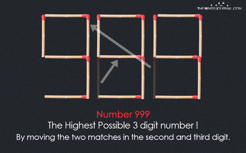 What Is The Biggest Possible Number You Can Make By Moving Only 2 Matches?
