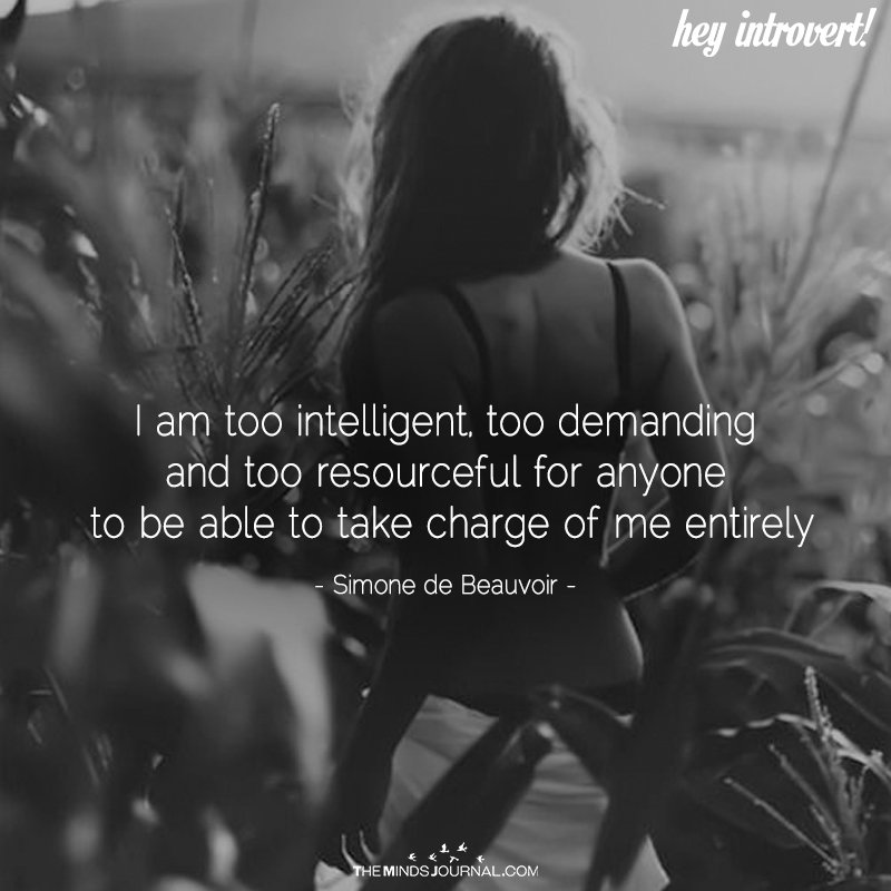 I Am Too Intelligent, Too Demanding